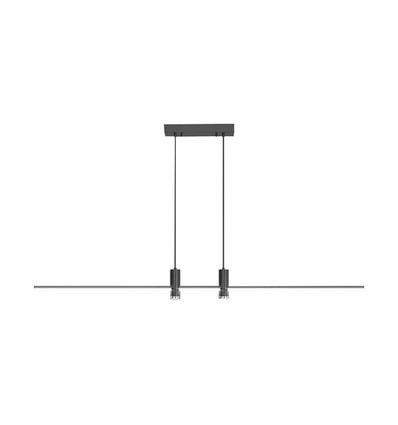 19W Hængelampe - LED, (80x100cm), 3000K, Sort hus