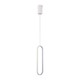 13W LED hængelampe - 40cm, 3000K, hvid hus