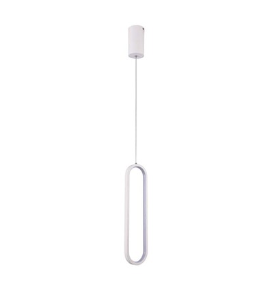 13W LED hængelampe - 40cm, 3000K, hvid hus