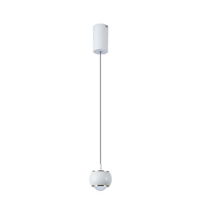 9W Hængende Lampe - LED, 10x10x100cm, 4000K, hvid, hus
