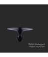 9W designer pendel - Sort, 1000lm, 120°, IP20 indendørs