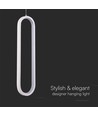 13W LED hængelampe - (40cm) 4000K hvid hus