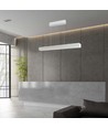 40W LED Lineær Hængende Suspensionslys - Samsung Chip, Op Ned System, 3i1, Hvid Hus