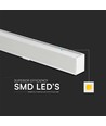 40W LED Lineær Hængende Suspensionslys - Samsung Chip, Op Ned System, 3i1, Hvid Hus