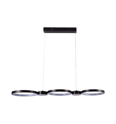 38W Hængelampe - LED, 95x100cm, 3000K, Ren Sort