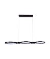 38W Hængelampe - LED, 95x100cm, 3000K, Ren Sort