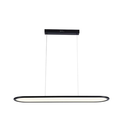 24W LED Hængelampe - 80x100cm, 3000K, Sort, Hus