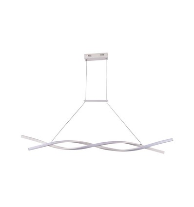 30W LED Hængelampe - 120x100cm, 3000K, Hvid hus