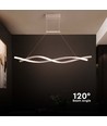30W LED Hængelampe - 120x100cm, 3000K, Hvid hus