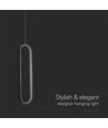 13W LED Hængende Lampe - 40cm, 4000K, Sort hus