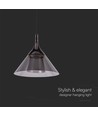 VT-810 LED Hængelampe 9W - 19.5x17.5x100cm, 4000K, sort