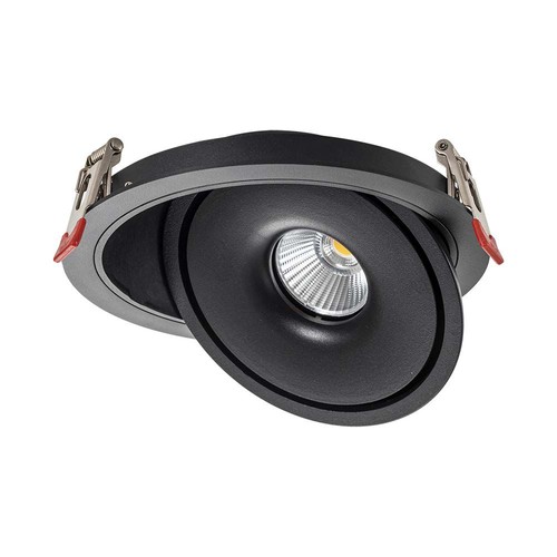 30W LED indbygningspanel, RA90, sort - 3-i-1 CCT, Hul: Ø18 cm, Mål: Ø20 cm