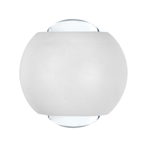 2W væglampe med op/ned lys - IP54, hvid, 3000K, aluminium, inkl. lyskilde