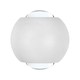 2W LED up/down væglampe - IP54, hvid, 4000K, aluminium, 4,2 x 4 cm, inkl. lyskilde