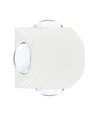 4W rund LED væglampe med 4 lysstråler - IP54, hvid, COB LED, 4000K, inkl. lyskilde