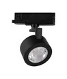 30W LED COB Skinnespot - 3i1 Sort Hus