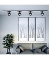 30W LED COB Skinnespot - 3i1 Sort Hus