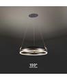 20W LED Hængelampe Enkelt Ring - 3000K, Kaffe, Hus