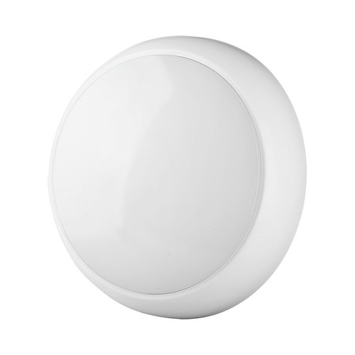 320mm 8W/16W/20W LED bulkhead - Samsung LED chip, IP65, IK08, 3-i-1 CCT, rund, hvid kant
