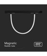 11W LED Skinnespot - Magnetisk, Fleksibel Slange, 4500K, Sort Hus