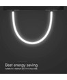 11W LED Skinnespot - Magnetisk, Fleksibel Slange, 4500K, Sort Hus