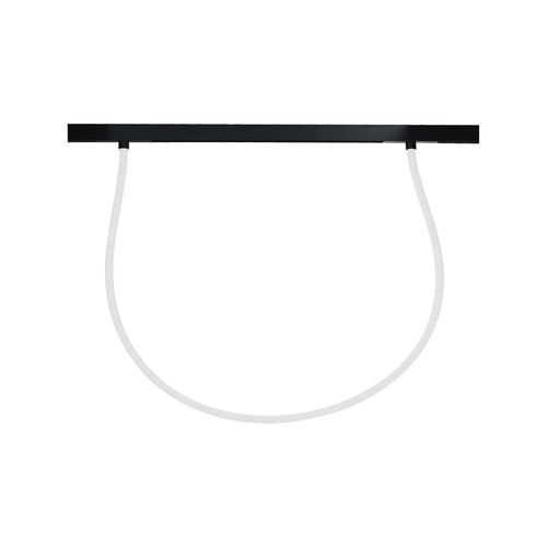 23W magnetisk skinnespot - LED, fleksibel tube, 4500K, sort hus