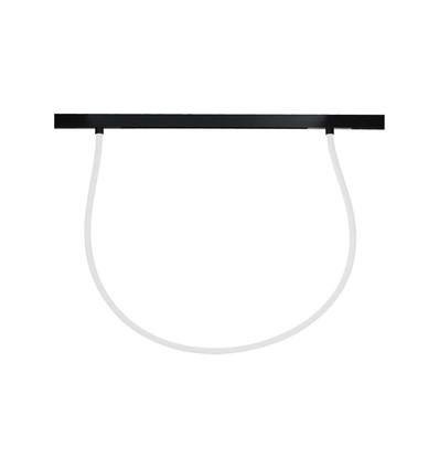 23W magnetisk skinnespot - LED, fleksibel tube, 4500K, sort hus