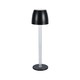 3W LED Bordlampe - Touch Dæmpbar Transparent Stang, 3000K, Sort Hus