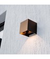 9W Corten Solcelle Væglampe - COB, PIR Sensor, 4000K, Corten, IP65