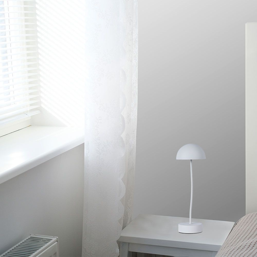 3W genopladelig LED bordlampe med touch dæmp - 3000K, hvid, 5V, inkl. batteri - Kulør : Varm