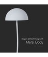 3W LED Bordlampe - Touch Dæmpbar, 3000K, hvid, Hus