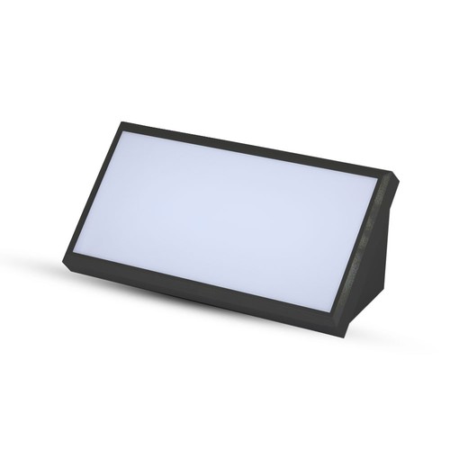 20W LED Landskab - Udendørs, Soft Lys, Stor, 6400K, Sort hus