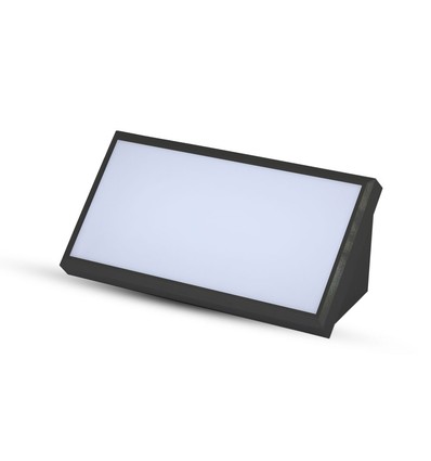20W LED Landskab - Udendørs, Soft Lys, Stor, 6400K, Sort hus