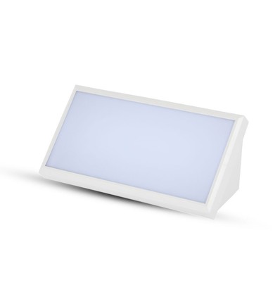 20W LED væglampe, IP65 - 3000K, grå, udendørs, 110 grader, 2045lm