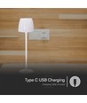 2,7W LED Bordlampe - Touch, Dæmpbar, 3i1, Hvid
