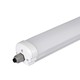 150cm 48W vandtæt komplet LED armatur, Gennemfortrådet - 6240lm, 130lm/W, IP65, 6 års garanti