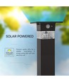 3W Solcelle Pullertlampe - LED, PIR Sensor, IP54