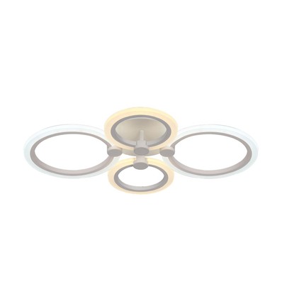 45W LED Loftlampe - 3-trins dæmpbar, 3i1 fjernbetjening, hvid, IP20