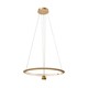45W LED pendel, Ø60cm, børstet guld - 5500lm, 3000K, designer hængelampe, IP20
