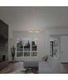 45W LED Pendel Lampe - 620x1200mm, Justerbar, 3000K, Børstet Guld