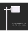 3W LED Bordlampe - Op/Ned, Magnetisk, Touch, Dæmpbar, 3i1, Hvid, Hus