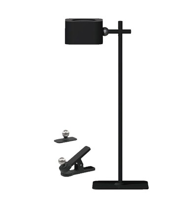 Opladelig 3-i-1 LED lampe - Magnetisk, dæmpbar, CCT, op/ned lys, sort, inkl. fod og 2 stk. monteringsbeslag