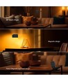 3W LED Bordlampe - Op/Ned, Magnetisk, Touch dæmpbar, 3i1, Sort, Hus