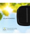 5W Solar Magnetisk Bordlampe - LED, Touch Dæmpbar, 3i1, Sort, Hus