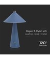 3W genopladelig LED bordlampe, Blå - Touch dæmpbar, 3-i-1 CCT, 4000mAh batteri, inkl. lyskilde