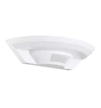 10W væglampe - LED, PIR sensor, Samsung chip, 4000K, hvid hus