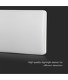 12W LED lampe - Dag/Nat med Samsung chip, 4000K, IP65, hvid hus