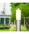 Pullertlampe E27 - rustfrit stål hus (110 cm), satin nikkel, IP44