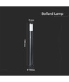 Pullertlampe med PIR-sensor E27 - Rustfrit Stål Hus (110 cm), Grå, IP44