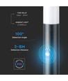 Pullertlampe med PIR-sensor E27 - Rustfrit Stål Hus (110 cm), Grå, IP44